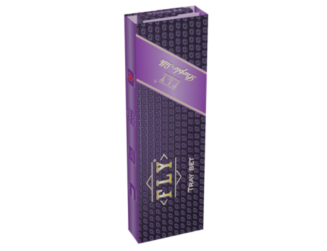 Bibułki FLY Purple Silk Try Set - zestaw z tacką i filtrami